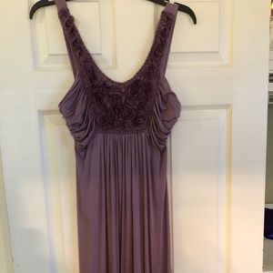 Womens Purple Dress with Flowers Size L